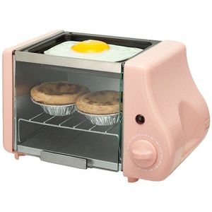 Multifunctionele Mini Elektrische Bakken Bakkerij Roast Oven Grill Gebakken Eieren Omelet Koekenpan Ontbijt Machine Brood Broodrooster