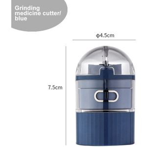 Multifunctionele Mini Transparante Geneeskunde Verpakking Doos Reizen Draagbare Geneeskunde Box Geneeskunde Cutter Grinder Opbergdoos