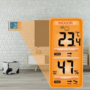 Weerstation Digitale Thermometer Hygrometer Draadloze Sensor Voor Ecast Temperatuur Horloge Muur Desk Wekker