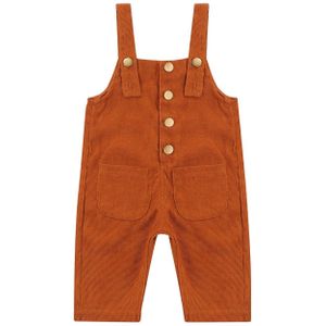 0-5Y Kids Corduroy Jarretel Broek Overalls Jongens Meisjes Herfst Winter Kleding Kinderen Solid Verstelbare Jumpsuit Met Zakken
