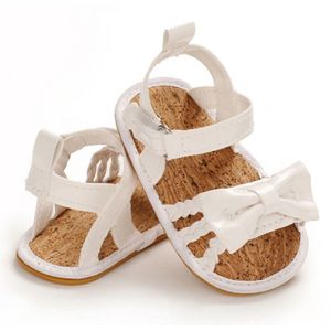 Peuter Infant Sandalen Pasgeboren Prinses Meisjes Pu Lederen Zomer Strik Gestreepte Baby Meisjes Schoen Strand Schoenen 12