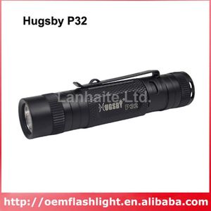 Hugsby P32 Cree XP-E2 R3 250 Lumen 3-Mode Led Zaklamp-Zwart (1xAA)