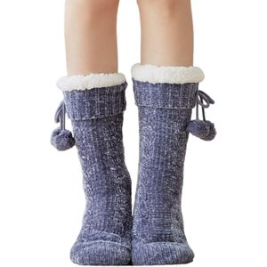 Winter Warm Zachte Pluizige Bal Bed Sokken Dames Vrouwen Thuis Vloer Slipper Koraal Fluwelen Fleece Sok Winter Vloer Laarzen