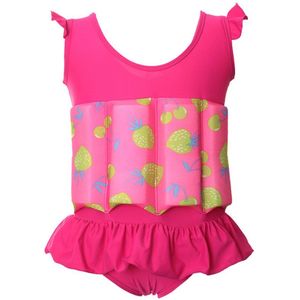 Kids Float Pak Met Verstelbare Drijfvermogen Conjoin Badpak Romper Strand Badpak Monokini Biquini Swimdress Siamese Beachwear