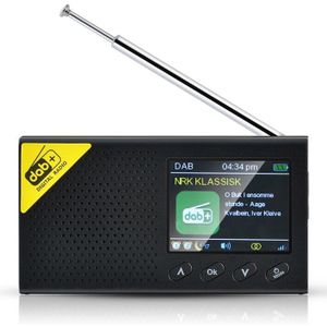 Draagbare Bluetooth Digitale Radio Dab/Dab + En Fm Ontvanger Oplaadbare Lichtgewicht Thuis Radio