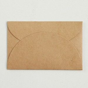 9*6Cm 100 Stks/partij Kraft En Roze Papier Enveloppen Mini Serie Kaart Envelop Bruiloft Uitnodiging Card