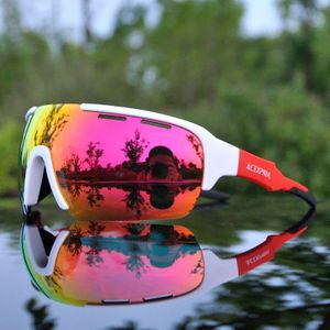 Gepolariseerde Fietsbrillen Outdoor Sport Fietsen Bril Mountainbike Fietsen Eyewear Zonnebril 4 Lens