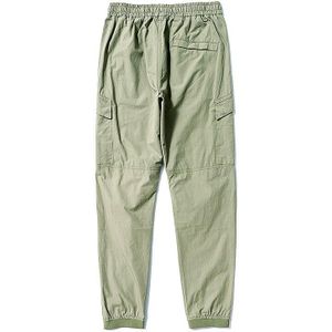 S-062 Zomer Dunne Katoenen Broek Mannen Tooling Stijl Pocket Casual Ontspannen En Comfortabele Broek