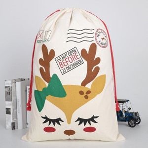 Katoen Trekkoord Bagtravel Portable Organizer Bag Grote Capaciteit Kleding Rugzak Tas Trekkoord Rugzak Kerst Bag