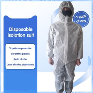 Wegwerpoverall Zwart Maat L/XXL Overall Schilderspak Beschermende Beschermpak
