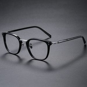 Vintage Acetaat Optische Brillen Frame Mannen Vierkante Bijziendheid Recept Brilmontuur Vrouwen Mannelijke Luxe Computer Eyewear
