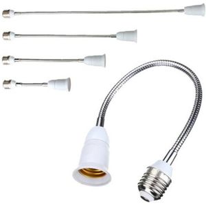 Flexibele E27 om E27 Lampvoet 180MM 220MM 280MM 380MM 488MM 580MM Extension Licht houder Converters