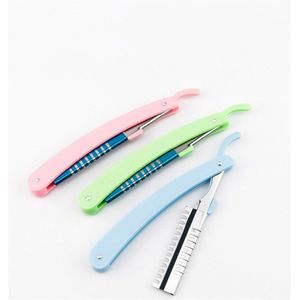 Draagbare Opvouwbare Rvs Blade Rest Voor Wenkbrauw Trimmer Haar Scheermes Makeup Kappers Gereedschap E529