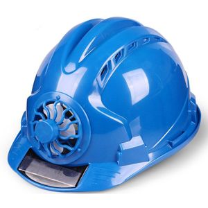 Solar Ventilator Werken Helm Verstelbare Ventilatie Zonnebrandcrème Bouw Veiligheid Ingenieur Hard Hat Voor Mannen Werknemer Cap