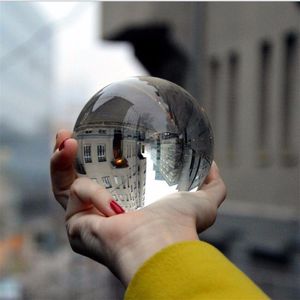 Kunstmatige Crystal Ball 60/80/100mm Healing Glas Kristallen Bol Decoreren Ornamenten Chinese Feng Shui Kristal bal