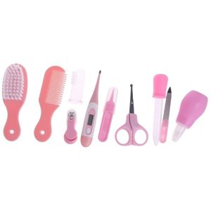 10 stks/set Baby Kids Nail Haar Gezondheidszorg Thermometer Neus Cleaner Tandenborstel Veiligheid Gereedschap Pasgeboren Grooming Borstel Kit