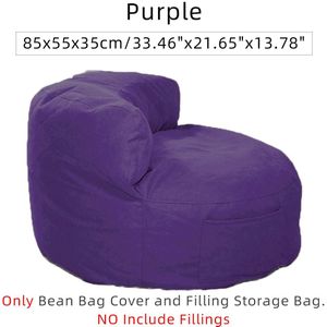 Comfortabele Bean Bag Lui Banken Cover Stoelen Zonder Filler Linnen Doek Bean-Bag Lounger Seat Poef Bladerdeeg Couch Tatami woonkamer