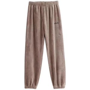 Pyjamabroek Mannen En Vrouwen Grote Size Coral Fluwelen Broek Herfst Winter Flanel Thuis Warme Broek Dikke Losse Fluwelen Thuis broek