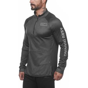 Herfst Mannen Jassen Rits Kraag Sport Sweatshirt Losse Broek Mannelijke Ademend Fitness Oefening Gym Jas