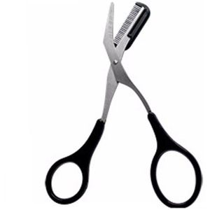 Wenkbrauw Trimmer Schaar Met Kam Schaar Ontmoette Kam Facial Ontharing Grooming Shaping Scheerapparaat Cosmetische Accessoires