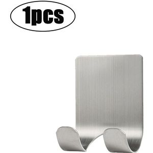5Pcs Razor Rvs Houder Muur Mannen Scheren Scheerapparaat Plank Badkamer Scheermes Rack Muur Lijm Opslag Haak Keuken Hanger
