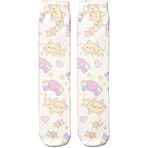 Cartoon Panda Vrouwen Sokken Grappige Kawaii Harajuku Girly Roze Stijl Sokken Voor Vrouwelijke Streetwear Zwart Wit Meisje