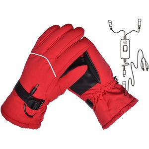 Elektrische Verwarmde Handschoenen Mannen Vrouwen Winter Verwarmde Handschoenen Motorfiets Antislip Waterdichte Hand Warm Thermische Skiën Handschoenen