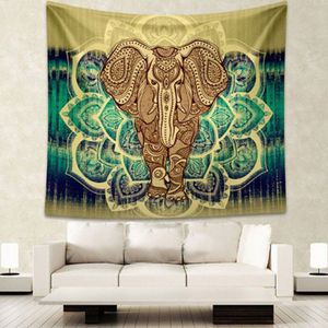 Rechthoek Indian Decor Mandala Deken Opknoping Hippie Gooi Mat Bohemian Olifant Dorm Sprei Tafelkleed Gordijn Strand Mat