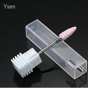 Roze Keramische Nail Art Boor Bits Frees Voor Manicure Elektrische Nagelvijlen Apparaat Voor Machine Nagellak Gereedschap