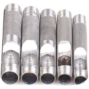 5 Pack Leather Perforator Cutter Ronde Holle Gat Punch Cutter Tool Zware Holle Punch Set Oogje 11-15Mm