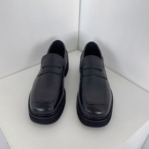 Iefb Herenschoenen Loafers Koreaanse Vintage Mode Hoogte Verhogen Britse Casual Trend Alle-Wedstrijd Vierkante Hoofd Leren Schoenen mannen
