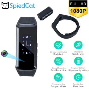 Hd 1080P Mini Smart Bluetooth Outdoor Sport Armband Polsbandje Geheime Video-opname Touch Knop Horloge Camera Ondersteuning Tf Card