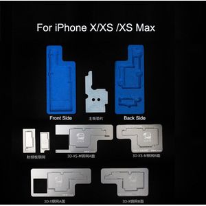 Monteur 3D Bga Reballing Stencil Kit Lassen Template Tussenlaag Staal Mesh Geplant Tin Platform Voor Ip X/Xs/Xs Max