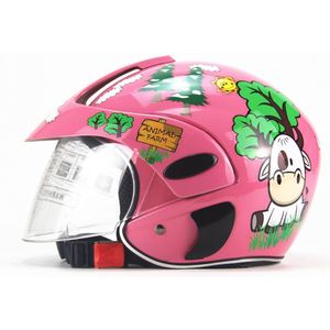 Half Gezicht Motorhelm Cartoon Kinderen Helm Voor Motorfiets Veiligheidsdop Capacete Moto Kids Crash Helm Voor Meisjes En Jongens