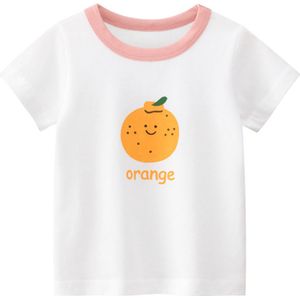 Baby Peuter Meisjes Korte Mouw T-shirt Kinderen Katoen Casual Zomer Tops Tees
