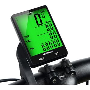 2.8 Inch Fietsen Snelheidsmeter Stopwatch Backlight Display Bike Draadloze Computer Multifunctionele Regendicht Rijden Fiets Kilometerteller