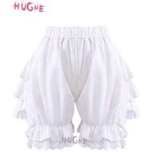 Meisjes Katoen Sweet Lolita Ruches Maid Pompoen Shorts Japanse Lolita Mode Bloeiers