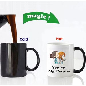 1Pcs 350Ml U Mijn Persoon Kleur Veranderende Mok Keramische Cup Ontbijt Koffie Melk Thee Cup voor Vrienden Kinderen
