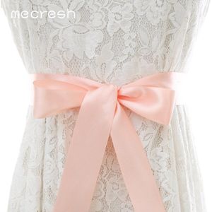 Mecresh Rose Goud Kleur Crystal Bridal Lint Belt Sash Voor Trouwjurk Handgemaakte Bloem Wit Zwart Satijn Bruid Riem MYD024