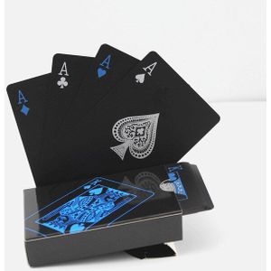 L. TANG Zwart Plastic PVC Poker Waterdicht Magic Box verpakt Speelkaarten S387