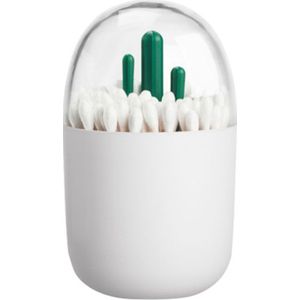 Tandenstoker Houder Case Dispenser Plastic Cartoon Wattenstaafje Case Opbergdoos Met Clear Deksel Stofdicht Cover Tafel Decoratie