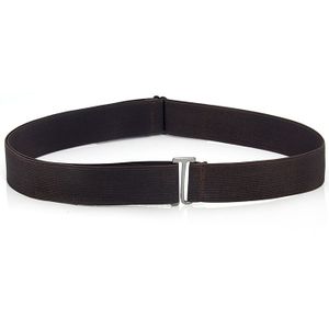 Elastische Stretch Taille Riem Platte Gesp Vrouwen Effen Kleur Zachte Onzichtbare Jeans Broek Riem No Show Verstelbare Size Elastische Band