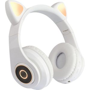 Bluetooth Hoofdtelefoon Draadloze Over Ear Kat Oor Hoofdtelefoon Met Led Light Opvouwbare Volumeregeling Voor Kinderen Festivals