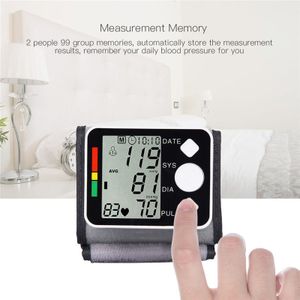High-Definition Digitale Manchet Tonometer Lcd-Scherm Pols Bloeddrukmeter Bloed Pressureapparaat Hart Hartslag Meter Tensiometer