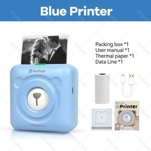 Peripage A6 Draagbare Thermische Bluetooth Printer Foto Foto Mini Label Sticker Draadloze Printer Voor Android Ios Papierrollen