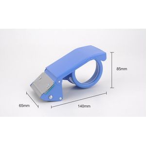 Verpakking Parcel Handheld Plakband Dispenser Cutter Blauw 65x85x140mm