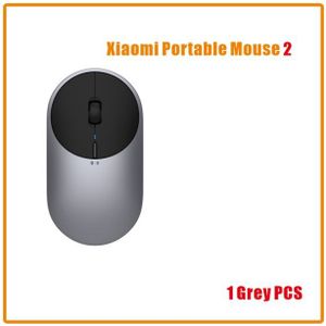 Originele Xiaomi Mi Draagbare Muis 2 4-DPI 4000 2400 1800 1200 Bluetooth RF2.4 Aluminium Metal Abs Windows 10 Android Mac