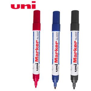 6 Stks/partij Mitsubishi Uni 520F Ronde Neus 3 Mm Marker Pennen 3 Kleur Selectie Kantoor School Levert