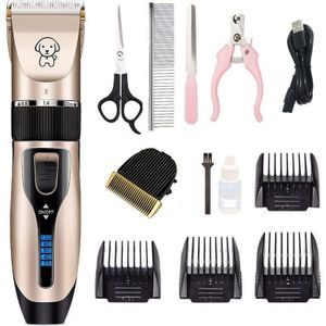 Pet Clipper Elektrische Pet Hair Trimmer Scheerapparaat Oplaadbare Hond Kat Geluidsarme Tondeuse Grooming Scheerapparaat Cut Machine set