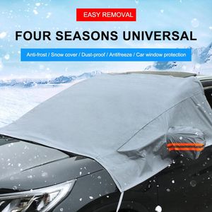 Universele Auto Voorruit Winter Auto Front Sneeuw Waterdichte Sneeuw Ruitenwisser Protector Met Spiegel Cover Voor Meest Auto Suv